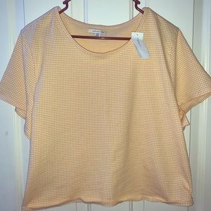 NEW, American Eagle, Yellow Plaid Baby T-Shirt,